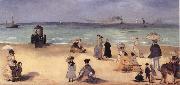Edouard Manet On the Beach,Boulogne-sur-Mer France oil painting artist
